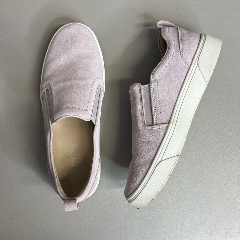 Vionic Kimmie Comfort Shoe Flat Slip On Lavender Lilac Light Purple Women Size 9